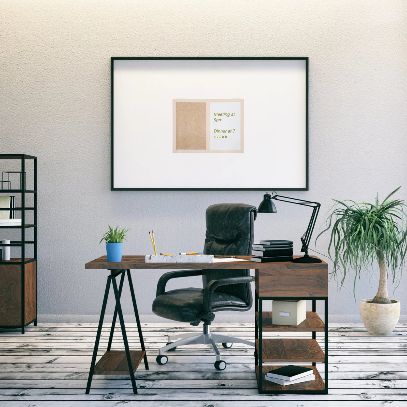 لوحة فلين متعددة الوظائف، لوحة بيضاء للمذكرات، لوحة رسائل للصور، خفيفة الوزن ومحمولة لجدار المنزل والفصول الدراسية والمكتب