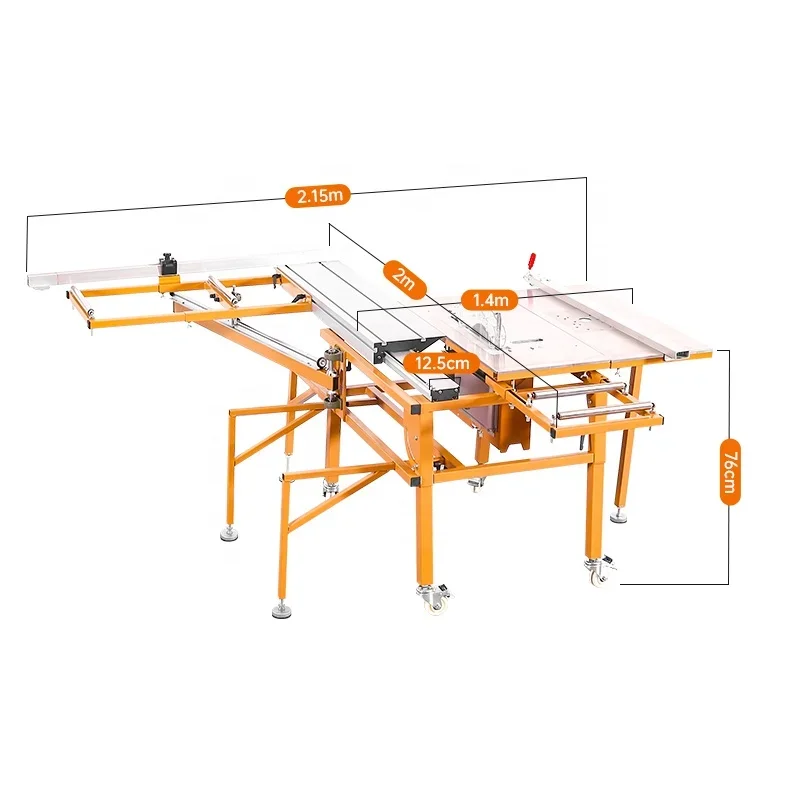 Small Saw WJ180 Automatic Table Saw Machine For Wood Work Qingdao Allison Multi Function Woodworking Machinery for Furniture