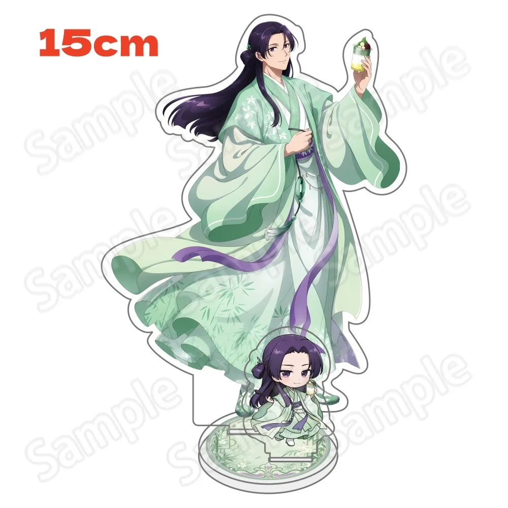 Anime The Apothecary Diaries Neuer Acryl-Ständer Schlüsselanhänger Kreatives Doppelgröße-Design mit zwei Einsätzen Maomao Ren Figuren Miniaturen Fi – Detail 4