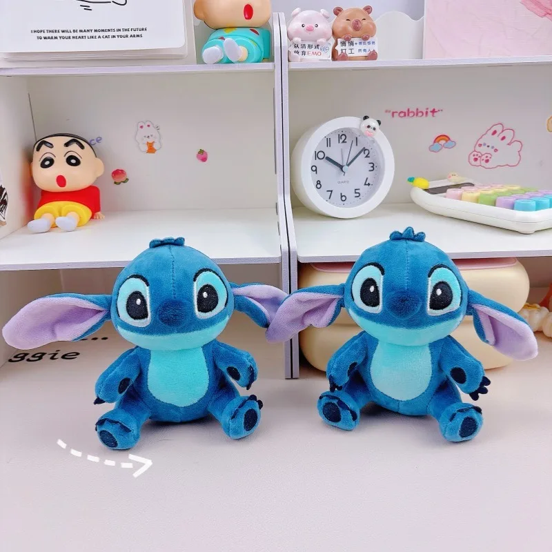 Creative Cartoon Stitch Plush Doll Keychain Bag Ornament - Cute Internet Celebrity Stitch Design Soft Toy