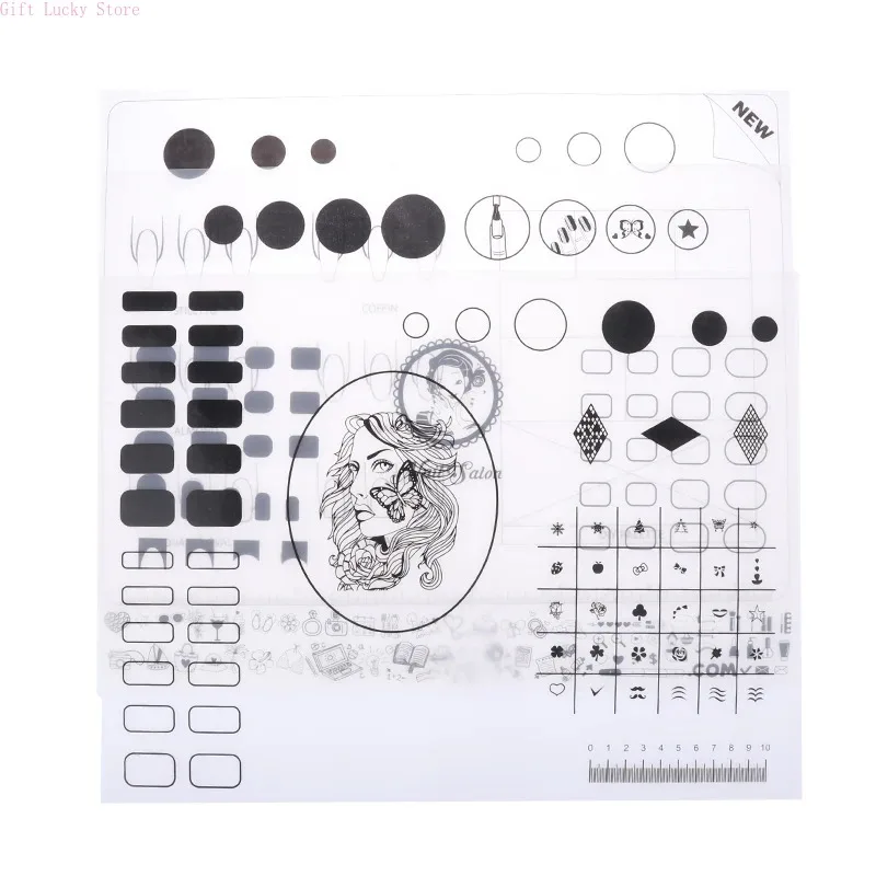 1/2pcs Silicone Acrylic Nail Practice Sheet Training Mat Salon Manicure Monomer Liquid Professional Application Tool
