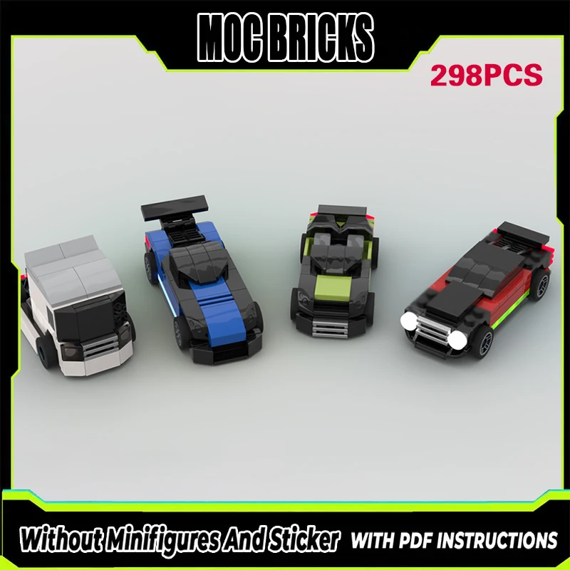 

Speed Racing Car Model MOC Building Bricks Car Vehicle Pack Modular Technology Gifts Holiday Assemble Children Toys Suit
