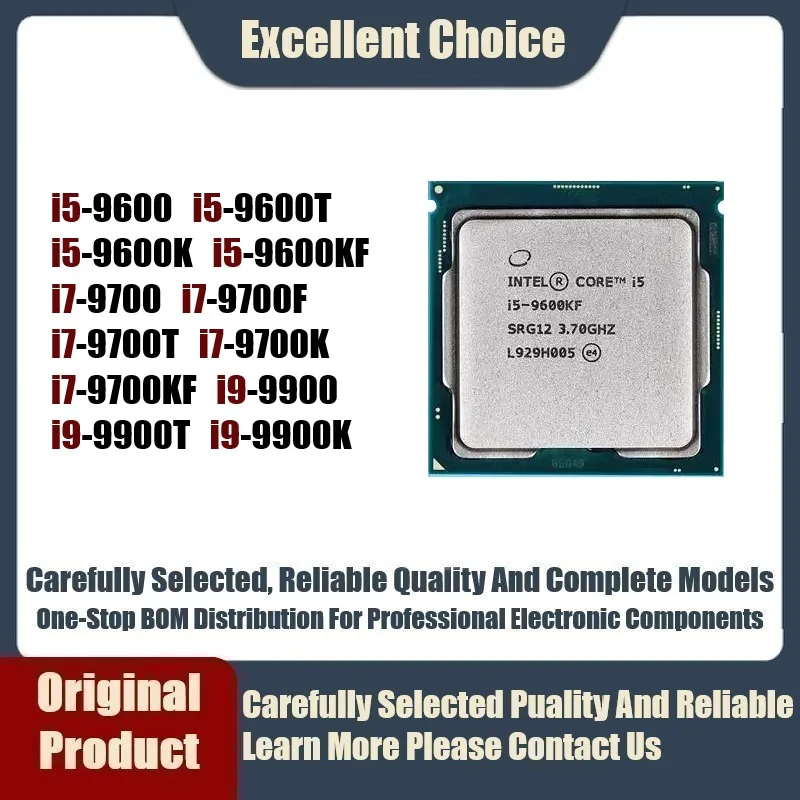 100% nowych i5-9600 i5-9600T i5-9600K i5-9600KF i7-9700 i7-9700F i7-9700T i7-9700K i7-9700KF i9-9900 i9-9900T BGA CPU