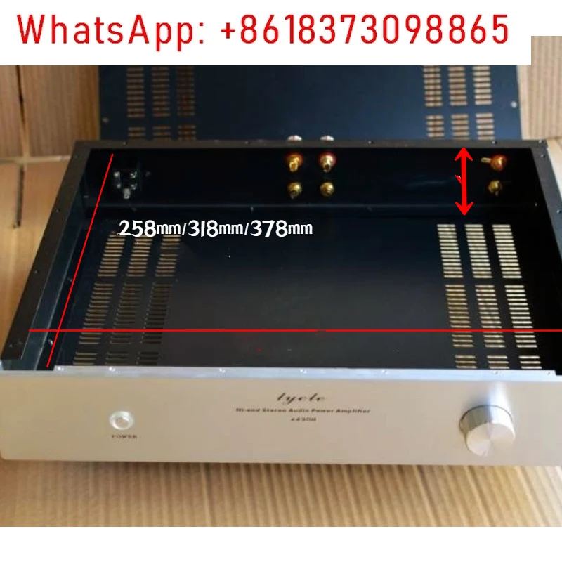

430*80*260 Aluminum Panel Amplifier Chassis DIY Assembly Amplifier Housing Audio Amplifier Chassis