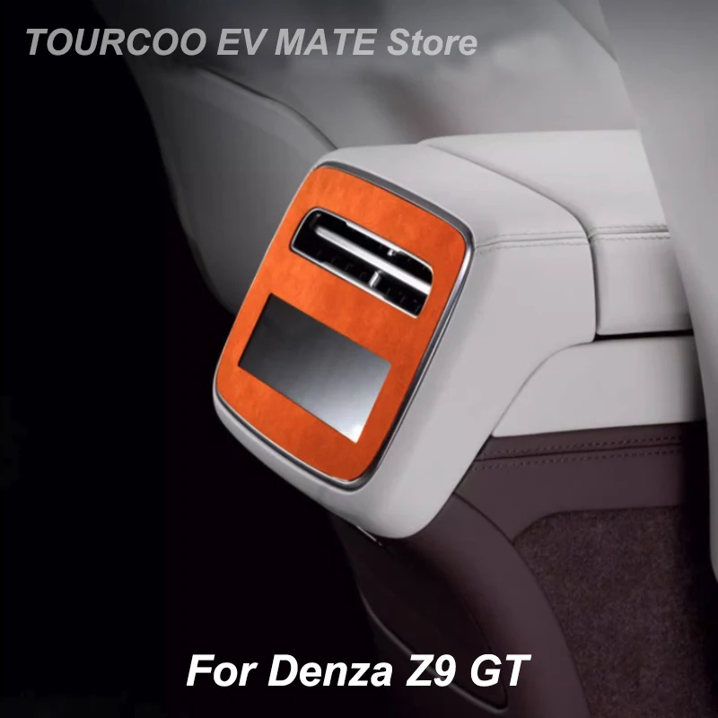

For Denza Z9 GT Alcantara Suede Armrest Back Air Outlet Panel Cover Sticker Anti-scratched Sticker Auto Styling Accessories