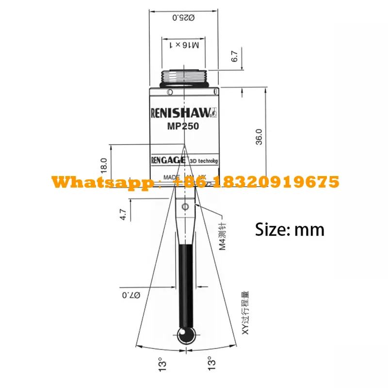 نظام مسبار أداة مركز الآلات Renishaw MP250CNC الأصلي MP250 مسبار cyclmotion