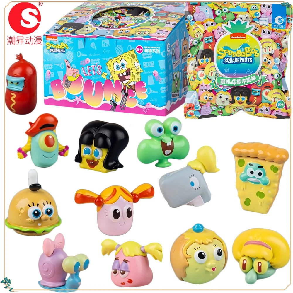 

Новая официальная серия SpongeBob SquarePants, мини-слепая коробка, высокое качество, креативная персонализированная модель, игрушки, декоративные украшения, подарки