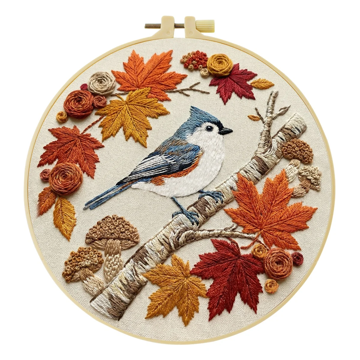 1 Stück DIY Tier-Stickerei-Werkzeugset für Anfänger, Heim-Nähhandwerk-Set, Stickerei-Set, Geschenk, Muster, Handgemacht – Detail 6