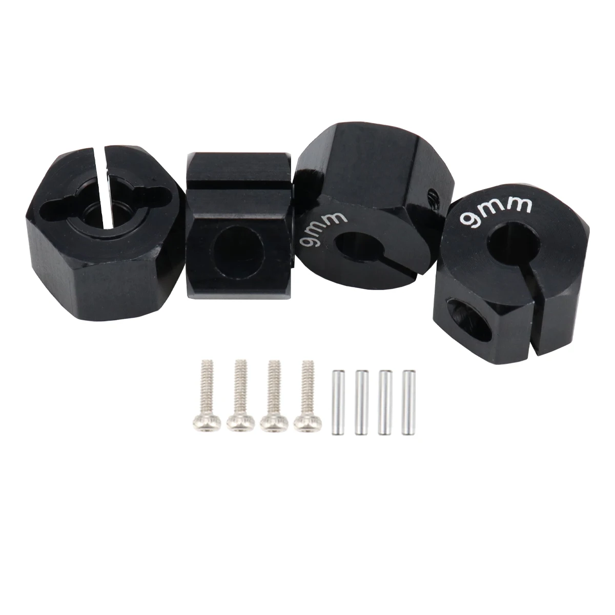 Aluminium 5/6/7/8/9/10/11/12 mm Adapter Sechskant 12 mm Antriebsnabe mit Stiftschrauben für RC Auto Track Truck HSP HPI Tamiya Traxxas Slash