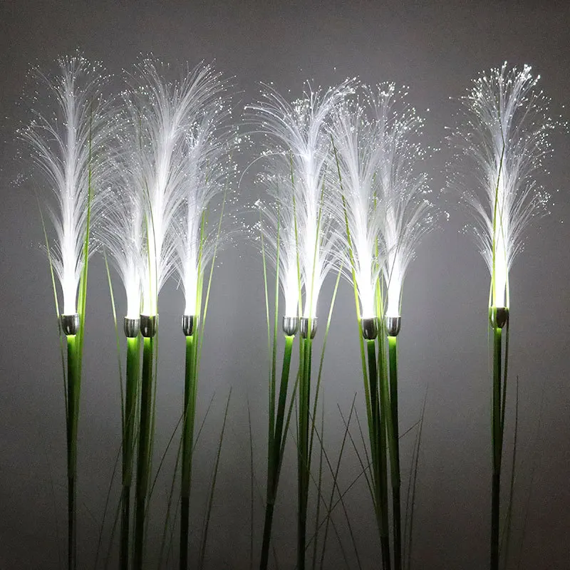 Hot Sale Solar Fiber Reed Lamp Grass Lamp Flat Lamp Outdoor Landscape Courtyard Decorative Lamp