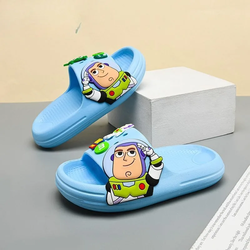 Toy Story Buzz Lightyear Cartoon Animation Creative EVA Slippers Fashionable Simple Indoor Non-slip Soft Sole Outer Sandals