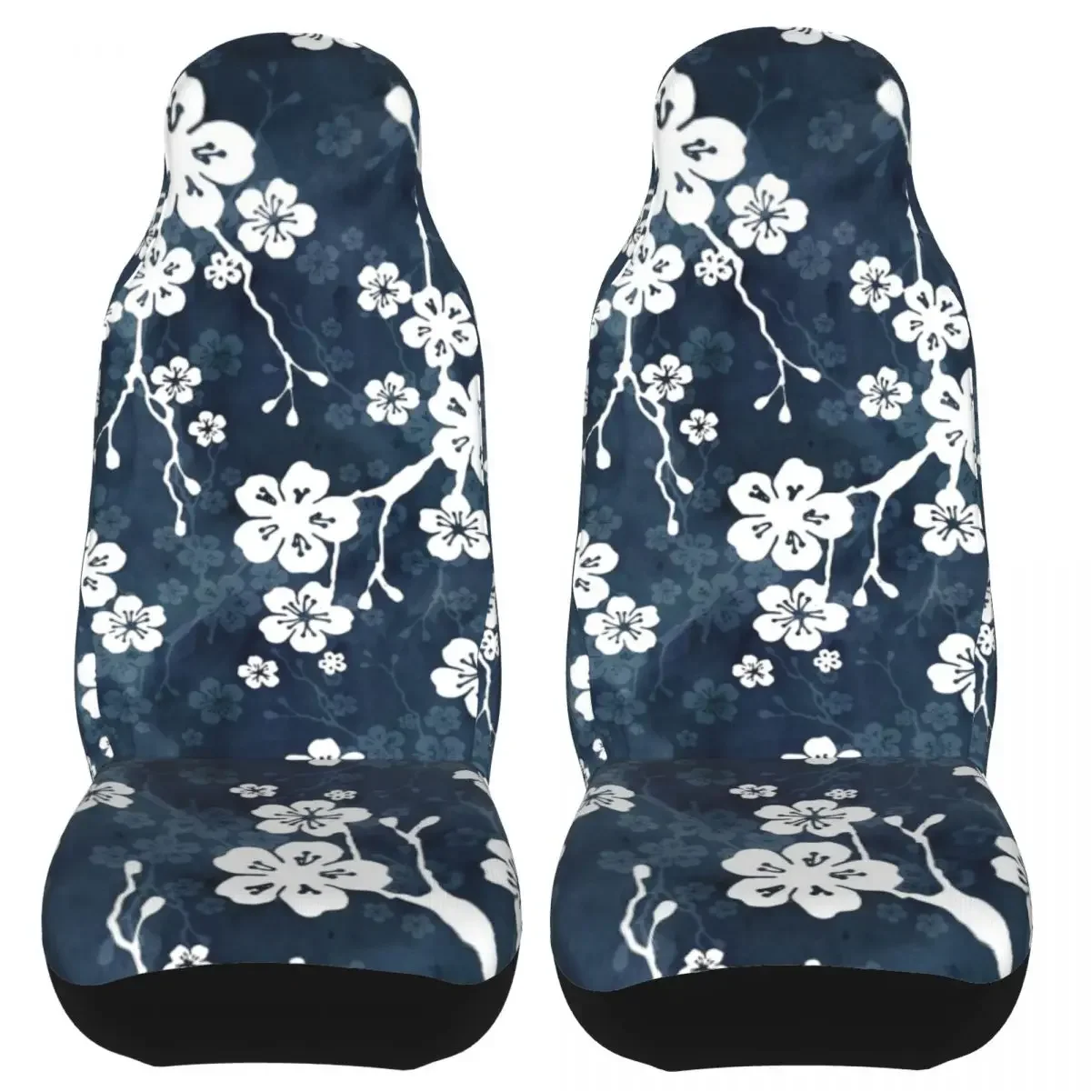 White Cherry Blossom Universal Car Seat Cover Four Seasons Women Floral Flower Seat Cushion/Cover Fabric Fishing