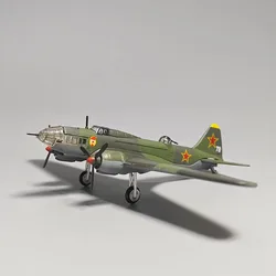 Diecast 1: 144 Scale  Il-4 Bomber Alloy Model Simulation Military Decoration Small Collection Miniature Art Scene