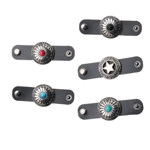 Imagen 1 del producto uds. Bufanda piel sintética con hebilla, bufanda cuadrada, soporte para con