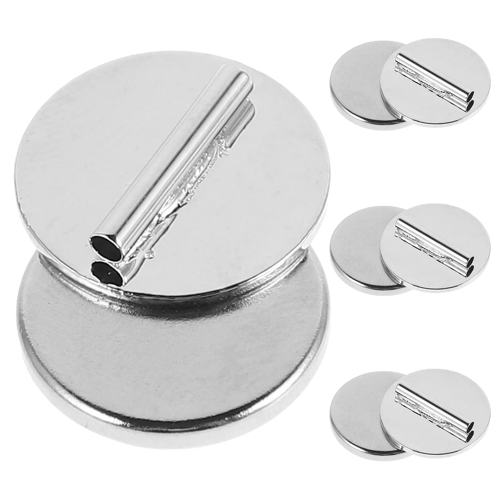 3 Pcs Mini Pin Brooch Converter Garment Magnet Buckle Clothes Magnetic Metal Holder