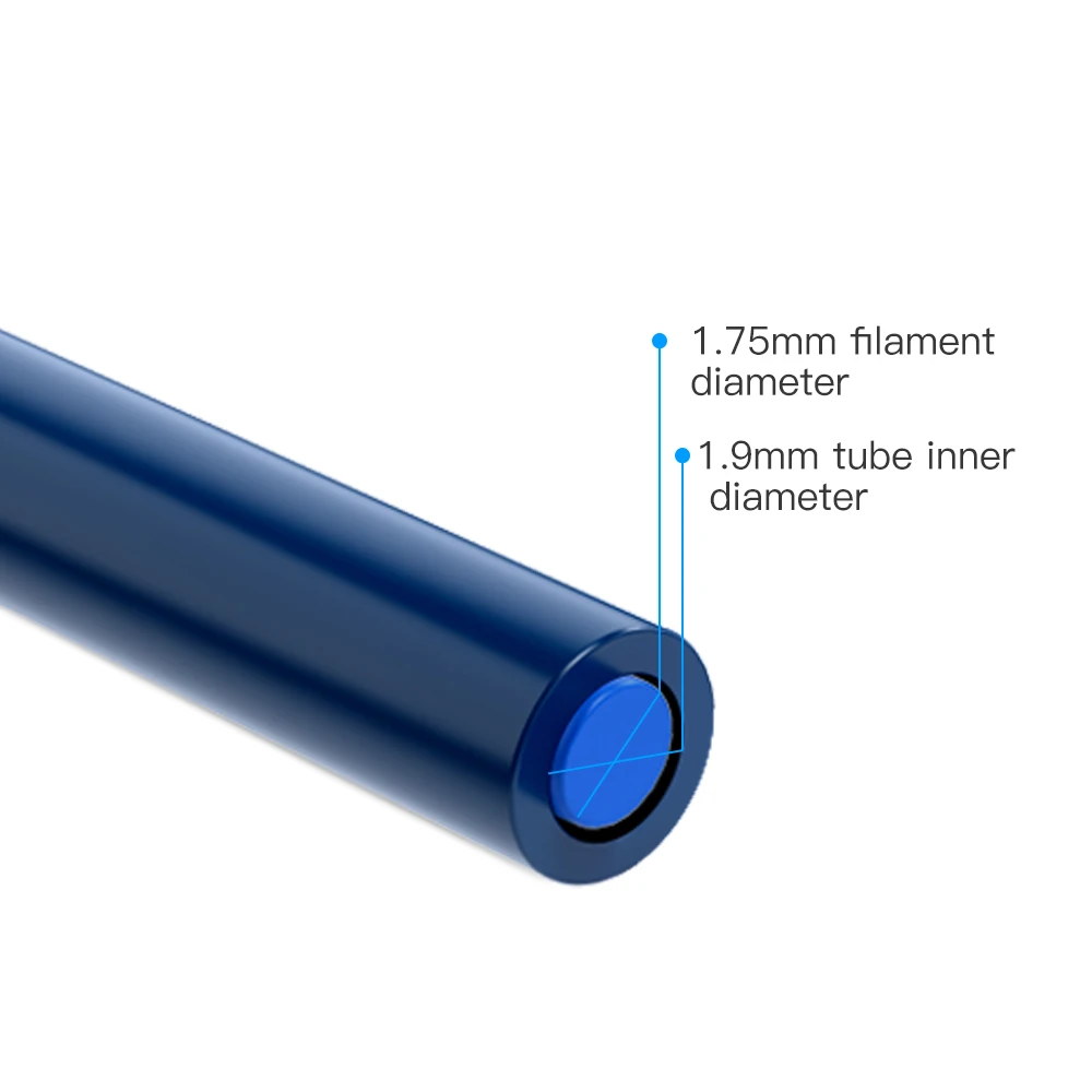 Capricorn Bowden PTFE Tubing Tube Original CREALITY 3D Printer Part Blue 1M 2M Fitting Push to Connect 1.75mm Filament XS Serie