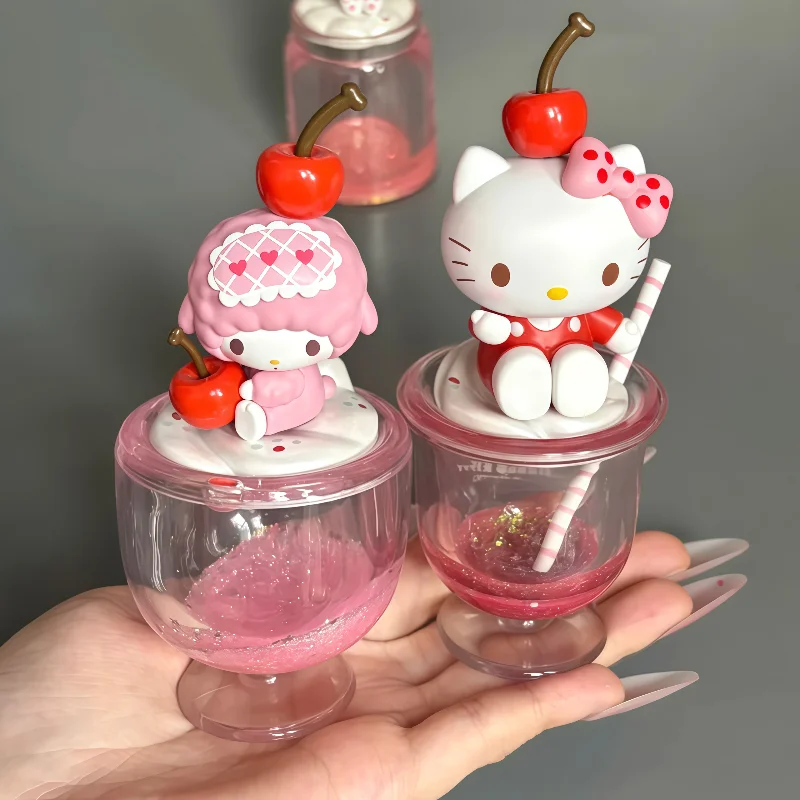 Оригинальные персонажи Sanrio, красочная серия для напитков, слепая коробка, Kawaii Pendentif Botie Surprises, подарок «Hello Kitty My Meloday» для девочек
