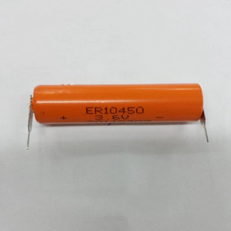 2pcs/lot ER10450 3.6v With Solder Feet Precision Equipment PLC Primary Lithium Battery Accessories