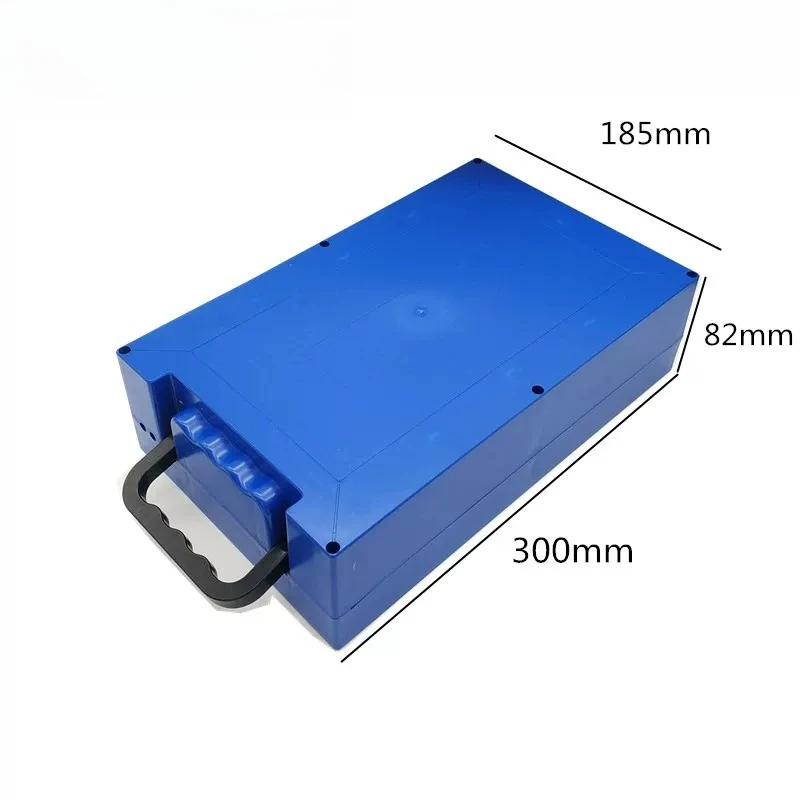 48v20a lithium battery box plastic shell battery shell blue 13 strings 8 and 18650 boxes
