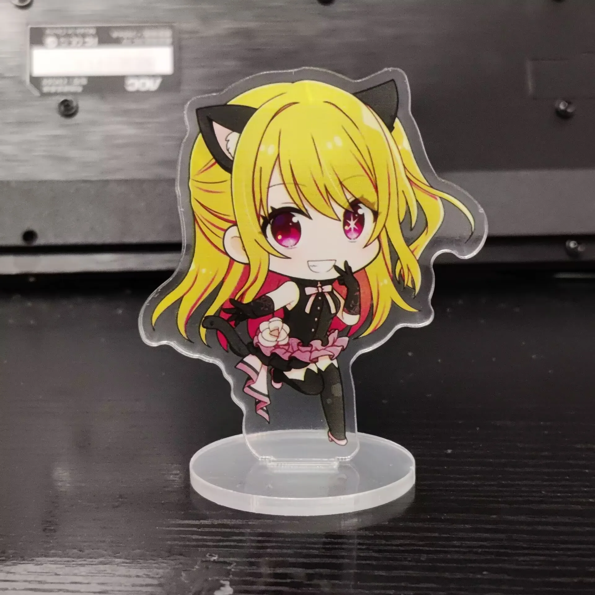 Anime OSHI NO KO Figures Hoshino Ai Cosplay Rabbit Acrylic Stand  Hoshino Rubii Arima Kana Character Model Fans Christmas Gift image 5