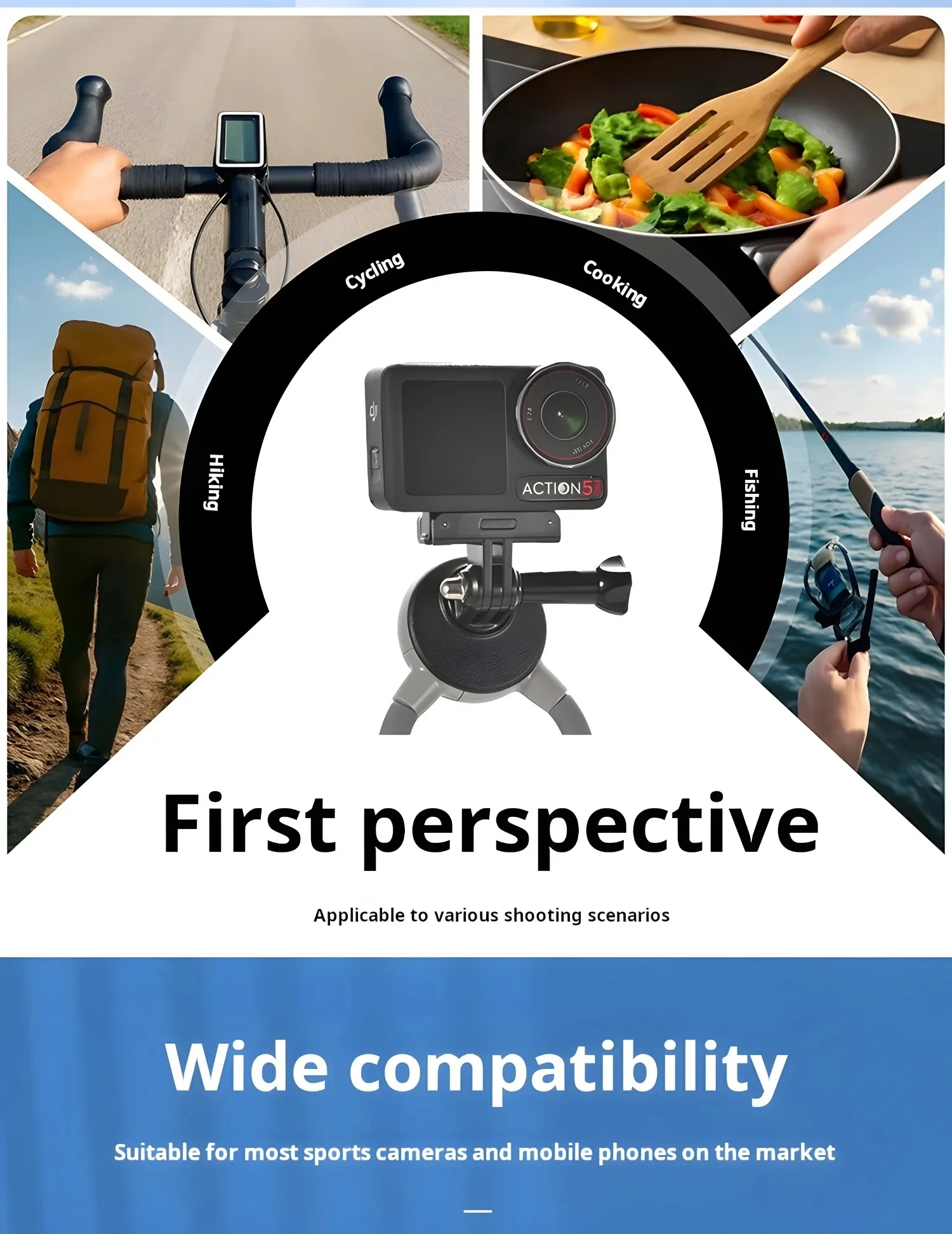 Silicone Neck Mount Soft for Gopro Hero 13 12 11 10 9 8 DJI OSMO Action 5 4 3 Insta360 X5/X4/X3 Mount Go Pro Accessories view 5
