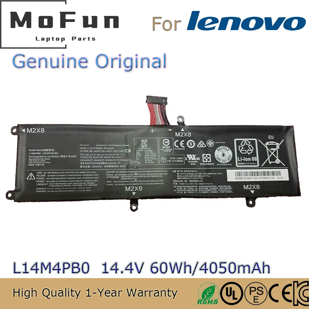 

Brand New Original L14M4PB0 14.4V 60Wh Laptop Battery for Lenovo Savior 14-ISK 15-ISK Rescuer 14ISK L14S4PB0