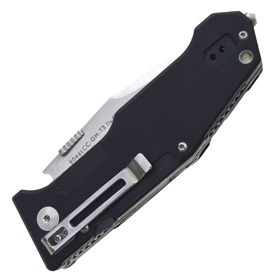 LAND 9046 - Herramienta Multifunción Plegable de Acero Inoxidable para Acampar, Cuchillo de Supervivencia de Emergencia, Multiherramienta para Exteriores