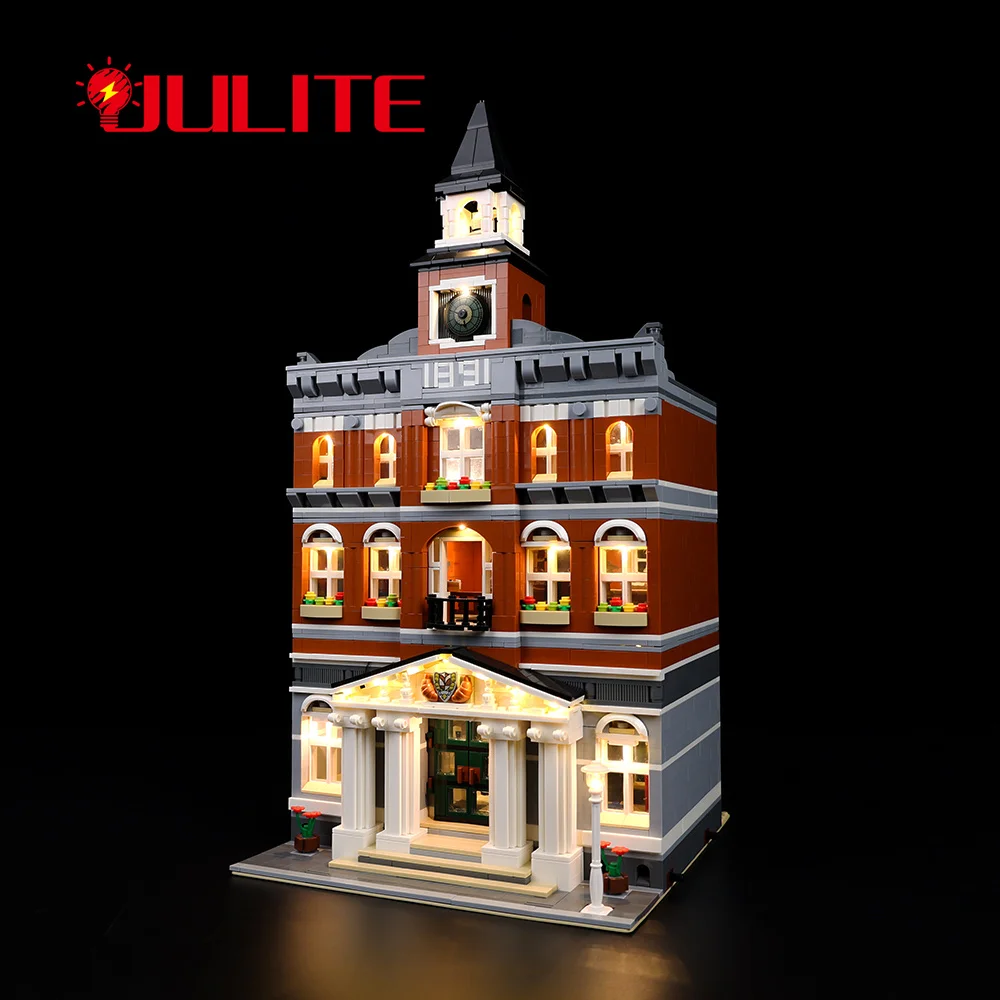 LED Light Kit For 10224 Town Hall Modular Buildings Creator Expert DIY Toys Set (Not Included Building Blocks)