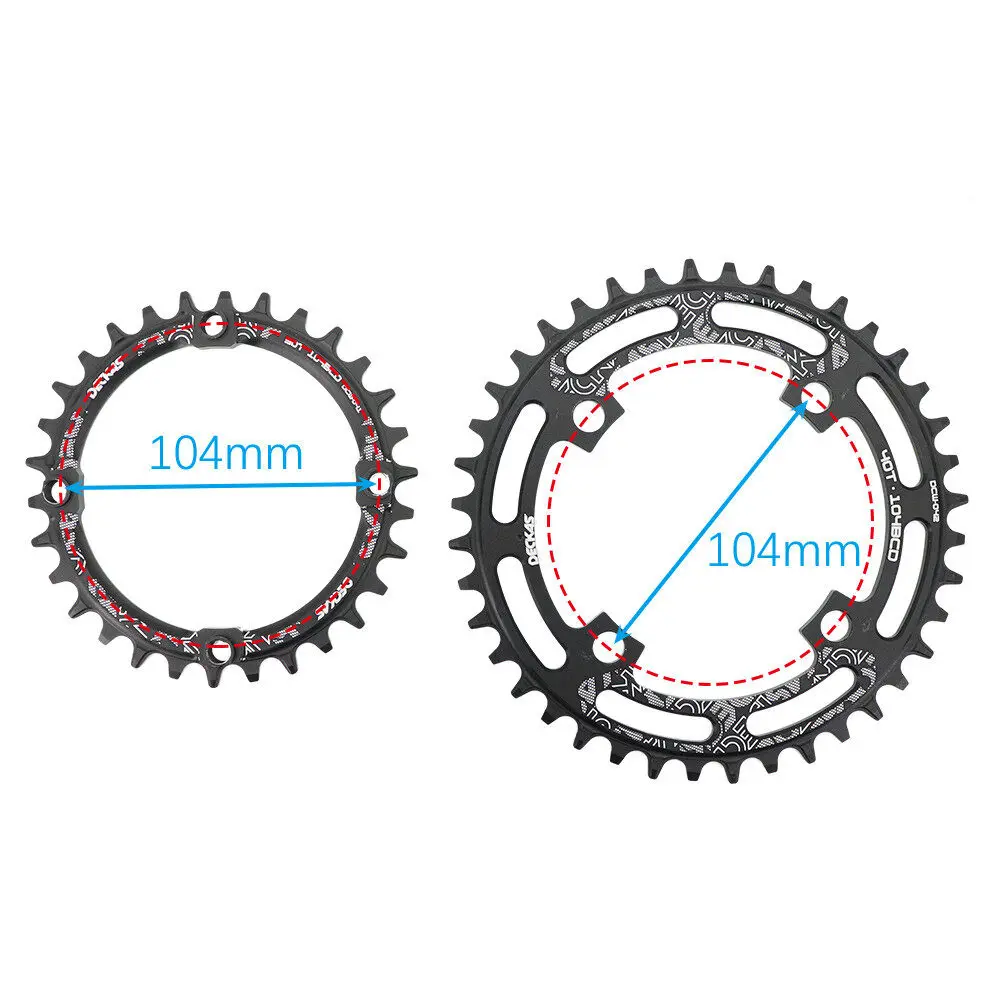 PROWHEEL Bicycle Crankset 104BCD 32-42T 170mm Crank for MTB Mountain Bike with BB 1/2x10/11 Speed Aluminum Alloy Cycling Parts