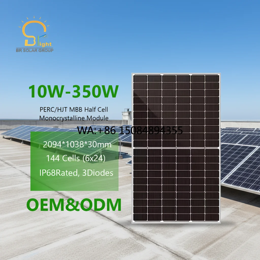 SOLAR Complete Half Cell Solar Panel 250W PERC Mono with 17% Efficiency and 10-Year Warranty for Home Solar Power System