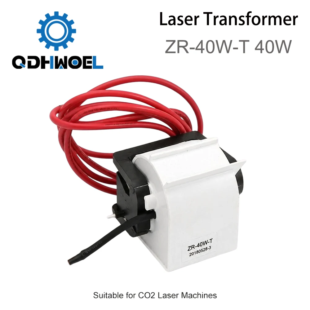 ZR-40W-T 40W Laser Transformer High Voltage Coil for CO2 Laser Power Supply Engraving Cutting Machine Parts