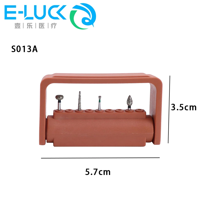 9 otworów Dental Bur Holder plastikowa stomatologia High Speed Burs wiertła sterylizator-autoklaw Case Box dla dentysty sprzęt laboratoryjny