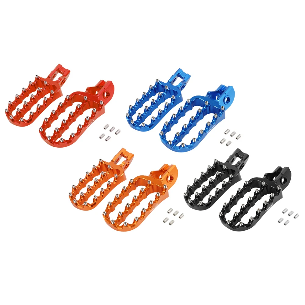 ل KTM EXC EXCF 125 150 200 250 300 350 400 450 500 2017-2023 SX SXF XC XCF 125-500 2017-2022 الغاز الغاز أوتاد القدم واسعة مسند القدمين
