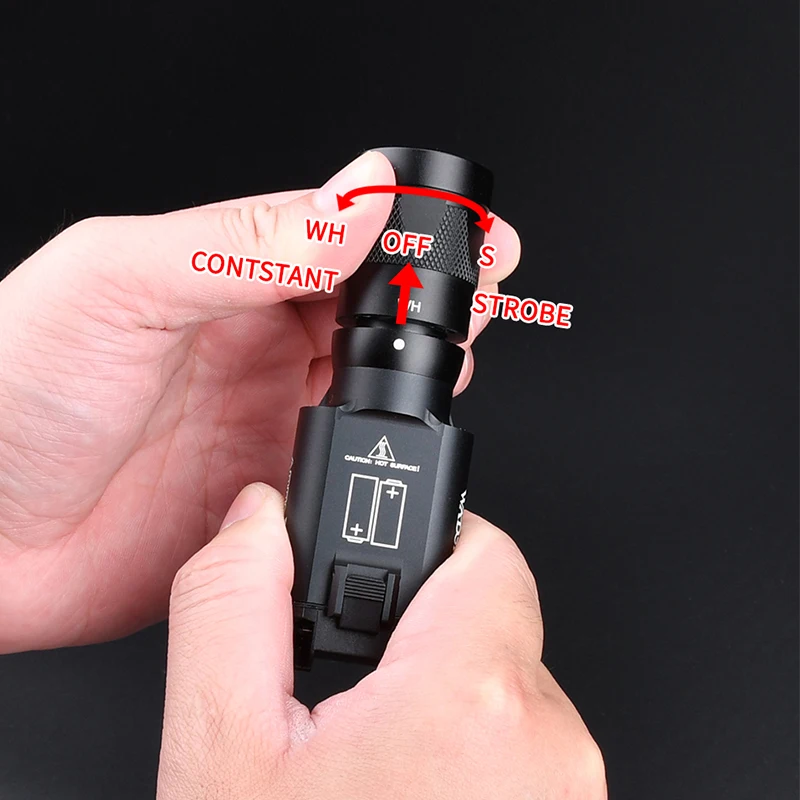 Surefir X300 X300V Strobe Tactical Flashlight WADSN Pistol Hanging Scout Light Airsoft Fit Picatinny Rail G17 Hunting Weapon Lig