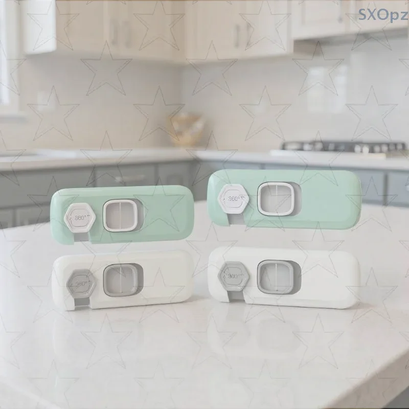 

Home Safety Baby Locks, Prevent Hand Pinch, Suitable for Cabinet and Refrigerator Doors - Available in Packs of 1/5