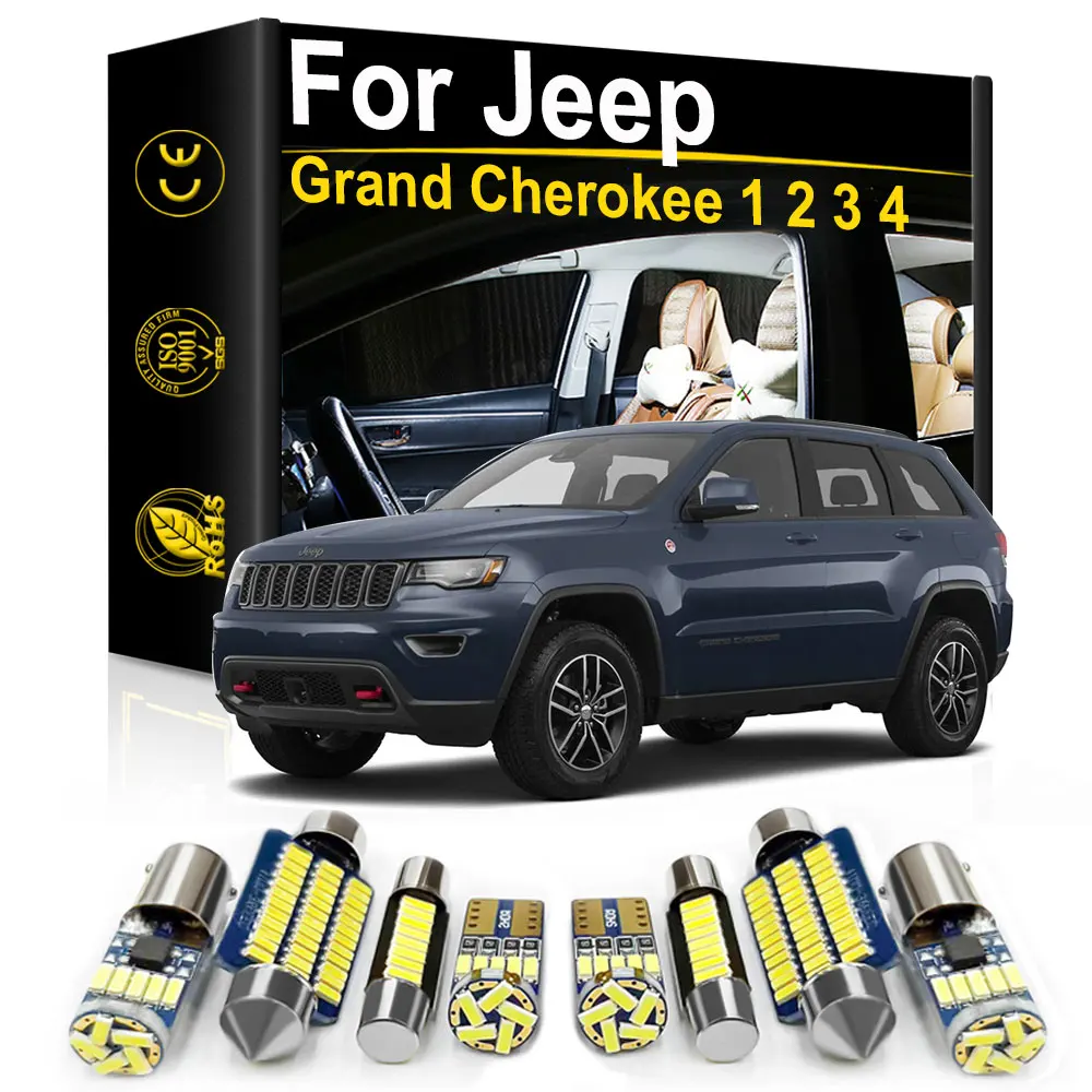 For Jeep Grand Cherokee WK2 WK WJ ZJ 1999 2004 2005 2010 2012 2015 2016 2018 2021 Accessories Car Interior LED Light Canbus