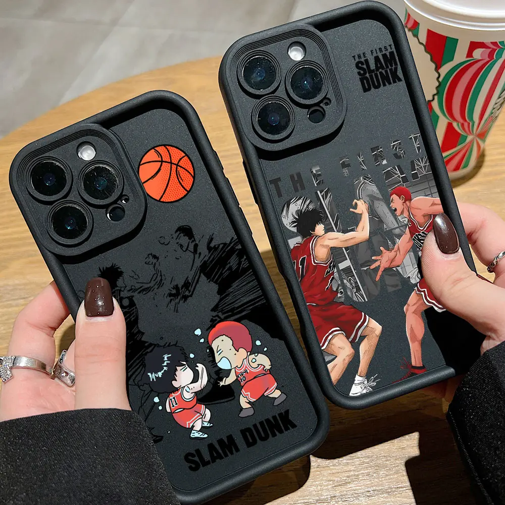 Lovely AnimeS Slam Dunk Phone Case For Xiaomi Redmi Note 14 13 12s 12 11 10 9s 9 8 7 Pro Plus 4G 5G Soft TPU Back Cover - view 2