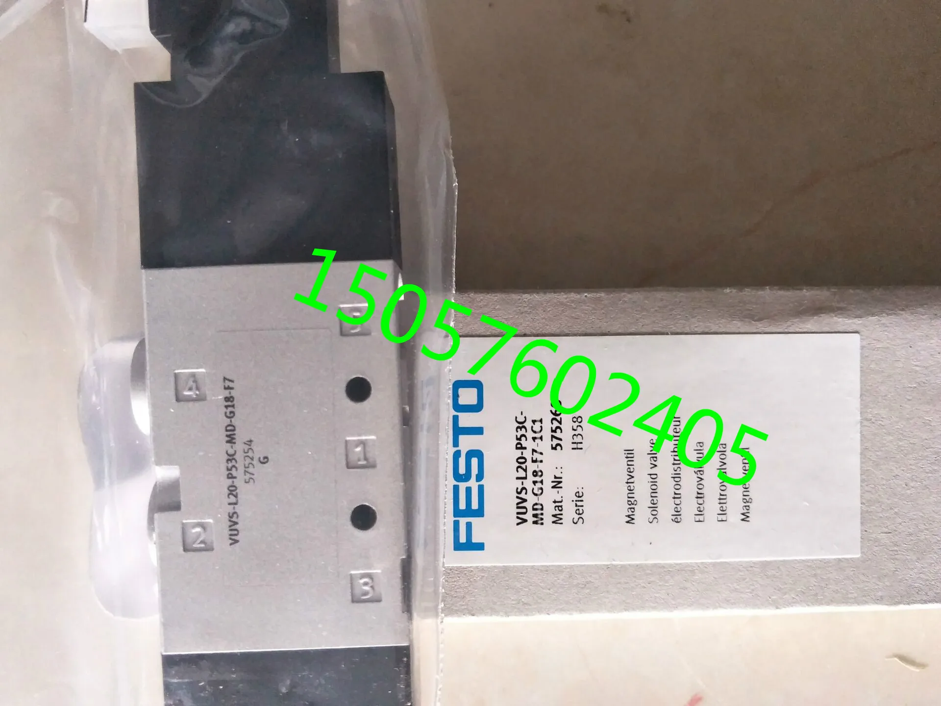 

FESTO Festo Solenoid Valve VUVS-L25-B52-D-G14-F8 575516 Spot.