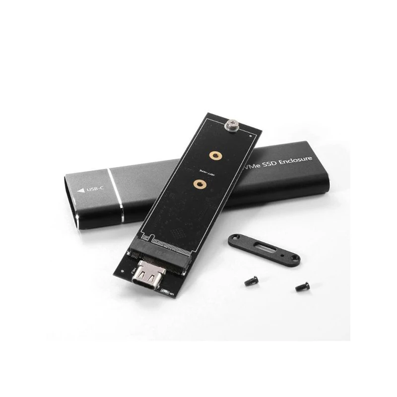 

M.2 NVMe SSD External Box USB 3.2 Gen2 10Gbps Aluminum Housing, suitable for M.2 2230/2242/2280 NVMe PCIe SSD