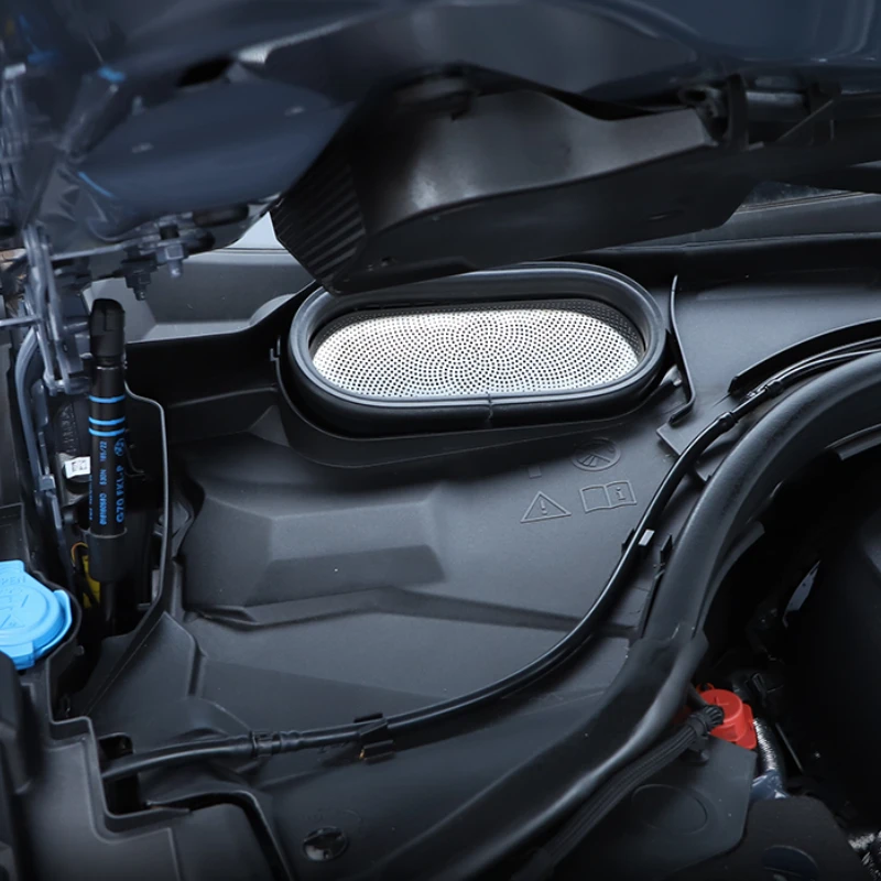 ملصق غطاء شبكي لغطاء السيارة الأمامي مقاوم للغبار ، فولاذ مقاوم للصدأ ، فضي ، إكسسوارات سيارة ، بي. دبليو 7 سلسلة ، G70 ، VA-VA #5