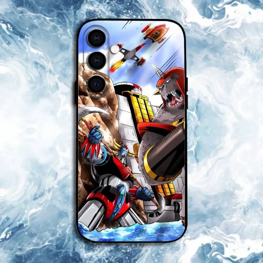 Etui na telefon UFO Robot Goldoraks do Samsung Galaxy A73, A72, A71, A70, A53, A52, A51, inne, miękka czarna obudowa