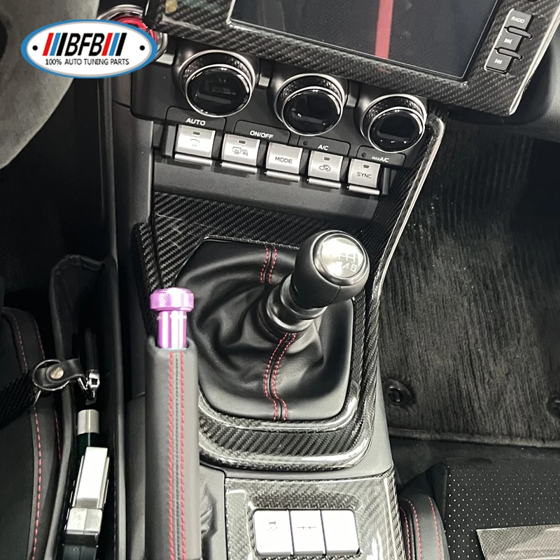 BFB Carbon Fiber for Car Accessories Automatic Gear Shift Frame Carbon Gear Box Cover for Subaru BRZ for Toyota GR86 2022up