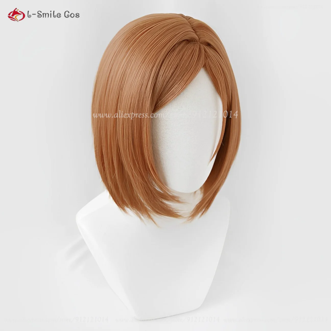 Nobara Kugisa Cosplay Wig Short Brown Kugisa Nobara Anime Wigs Cos Heat Resistant Synthetic Hair Kugisaki Nobara Wigs + Wig Cap