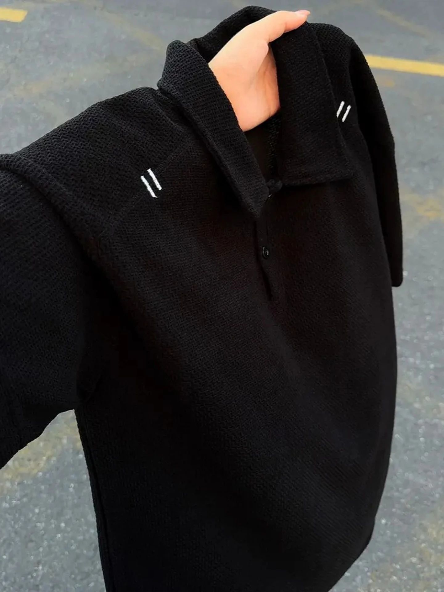 Black Dragon Scale Embroidery  Shirt Short Sleeve Men Summer Thin Breathable Casual Half Sleeve T-Shirt Flip Collar