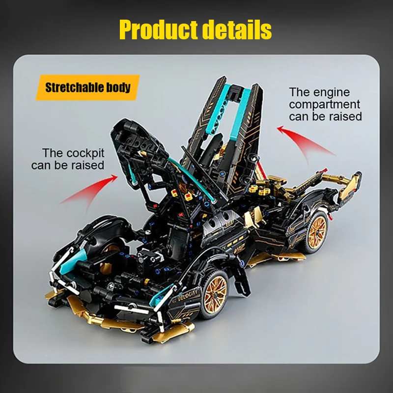 Technical Mechanical Famous Racing Car Model Building Blocks City Speed Vehicle MOC Bricks Construction Toys Children Adult Gift