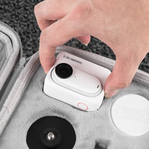 Imagen 2 del producto Estuche de Transporte Doble Protector para Insta 360 GO 3/ GO 3S Mini Bolsa de Almacenamiento Caja de Bolso para Accesorios de Cámara