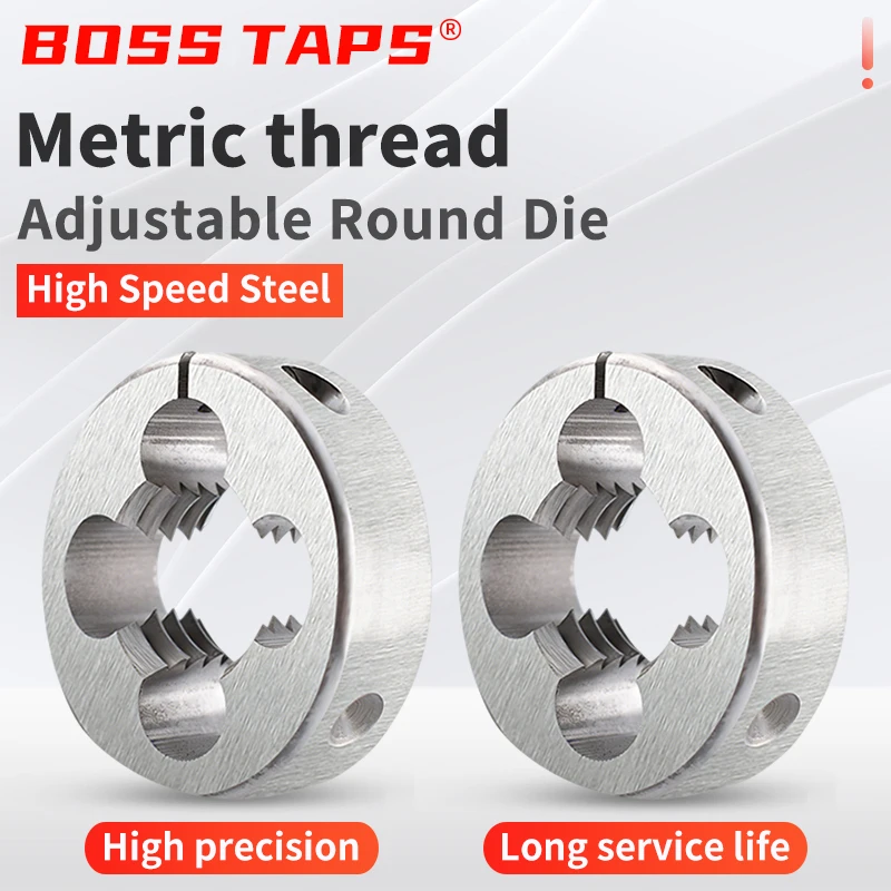 

BOSS HSSE AR-D Круглый матрица Регулируемый M12 M16 M17 M18 M20-M24 Винт с тонкой резьбой для нарезания резьбы по наружной резьбе