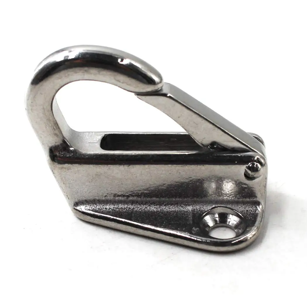 Marine Spring Hooks 316 Stainless Steel 4 Pack Rust Proof 5 lbs Capacity Boat Hardware for s and Rigging