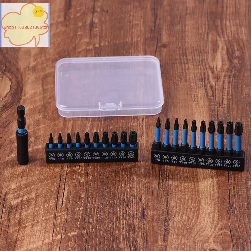 

21/10PCS Star Impact Drill Bit Set S2 Steel Hex Head Shank Magnetic Screwdriver Driver Bits Holder Wrench Electric Drill Tools
