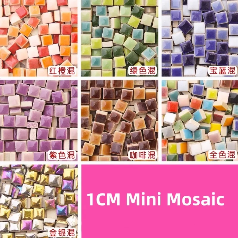 200g Mini Mosaic Tile Material DIY Ceramic Mosaic Tiles Stone Handmade Ornaments Tiles Wall Crafts Home Decoration